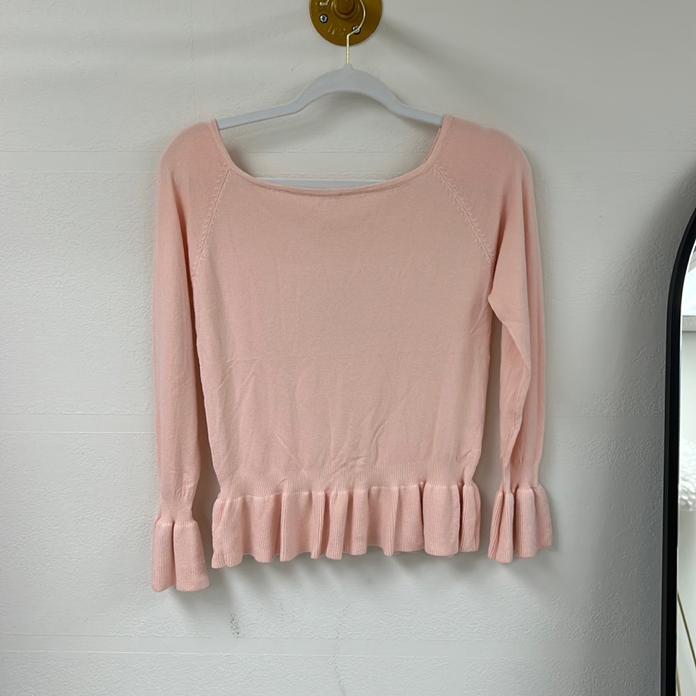 Pink Sweater Blouse